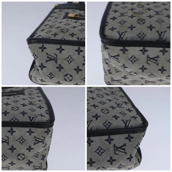 LOUIS VUITTON Monogram Mini Sac Catherine Hand Bag Navy - Picture 16 of 16